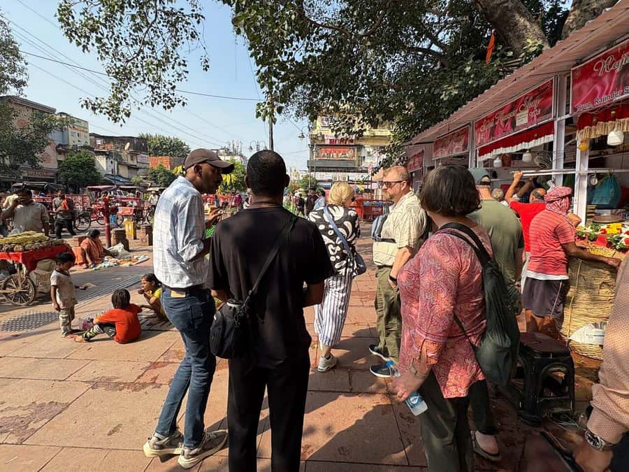 Agra: Street Food Tour with Spice Market on Tuk-Tuk Ride - The spice market by rickshaw