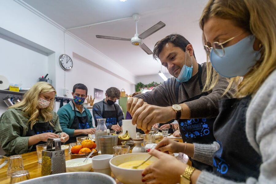 Athens: Food Market Visit and Cooking Class with Wine - The teaching style: relaxed, funny, and hands-on