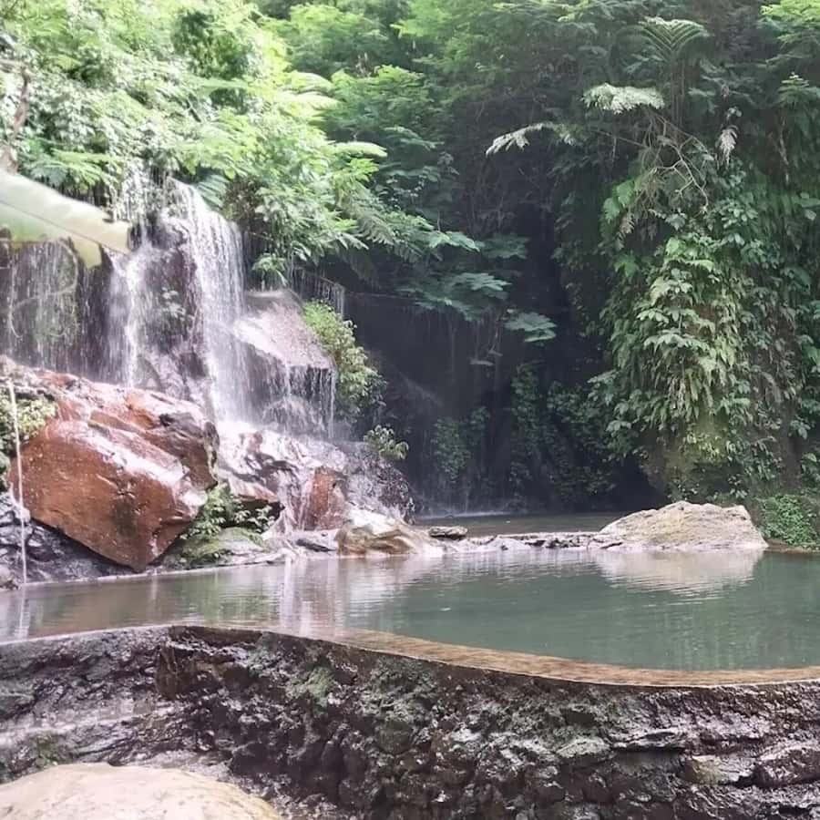 Bali: Penglipuran Village, Waterfall, and Night Market Tour - Goa Raja Waterfall and the natural pool