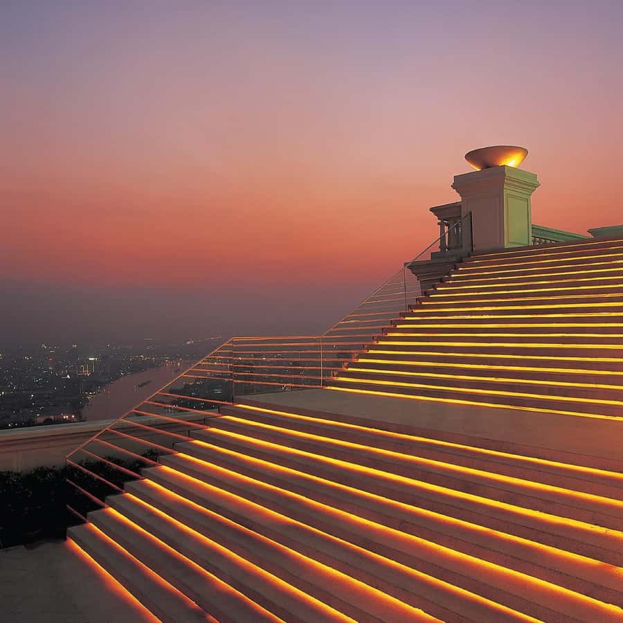 Bangkok: Lebua Sky Bar & China Town Street Food by Tuk Tuk - Lebua Sky Bar from the 63rd floor