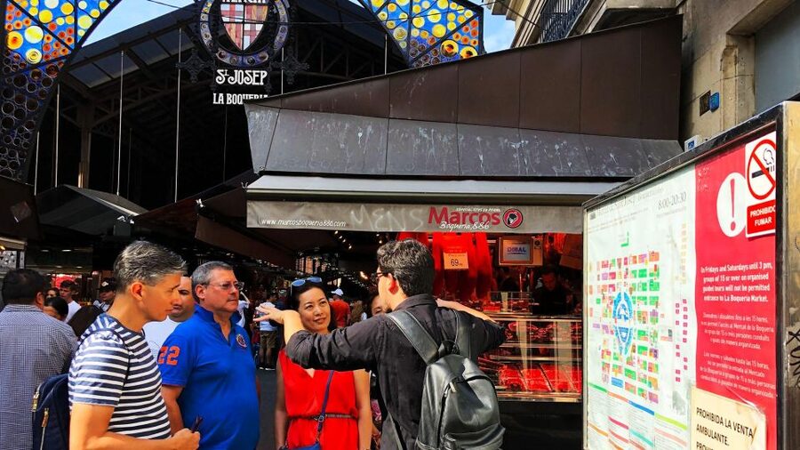 Barcelona: Street Food & Sightseeing Tour with Local Market - Starting at La Rambla and the Miró mosaic