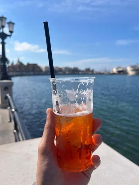 Bari Sunset and Tapas: Street Food Tour with Local Guide - Ending on the Lungomare at golden hour