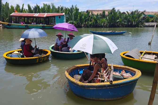 Basket Boat ride to Coconut Jungle &Hoi An city Tour,Night Market - Hoi An’s old streets in a 1-hour-40-minute walk