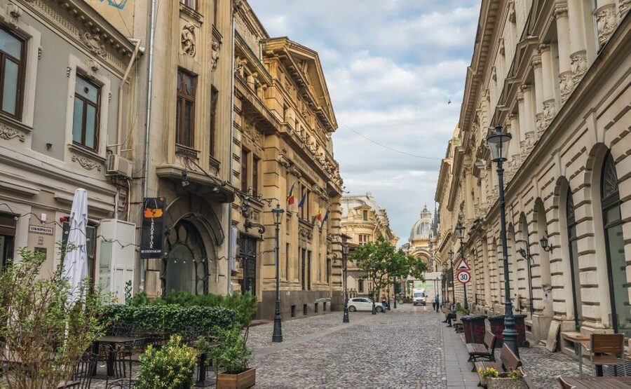 Bucharest Panoramic City Tour & Street Food - The Romanian Athenaeum makes a graceful finish