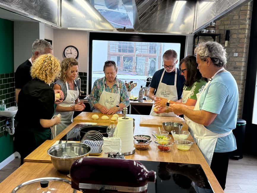 Budapest: Langos Making Class - Nr. 1 Hungarian Street Food - Building the toppings