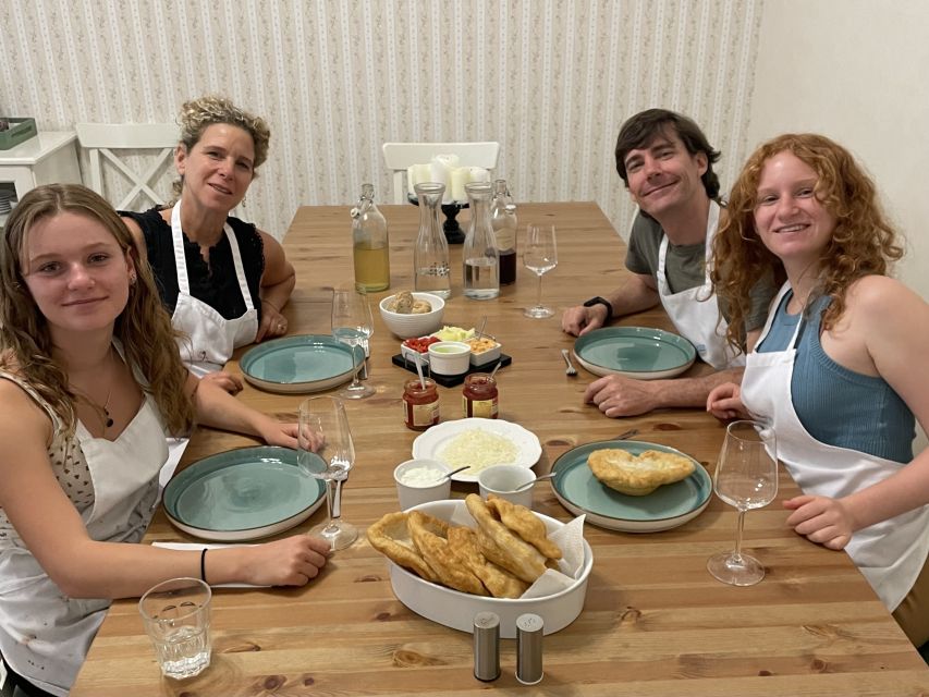 Budapest: Langos Making Class - Nr. 1 Hungarian Street Food - Eating together with Hungarian wine