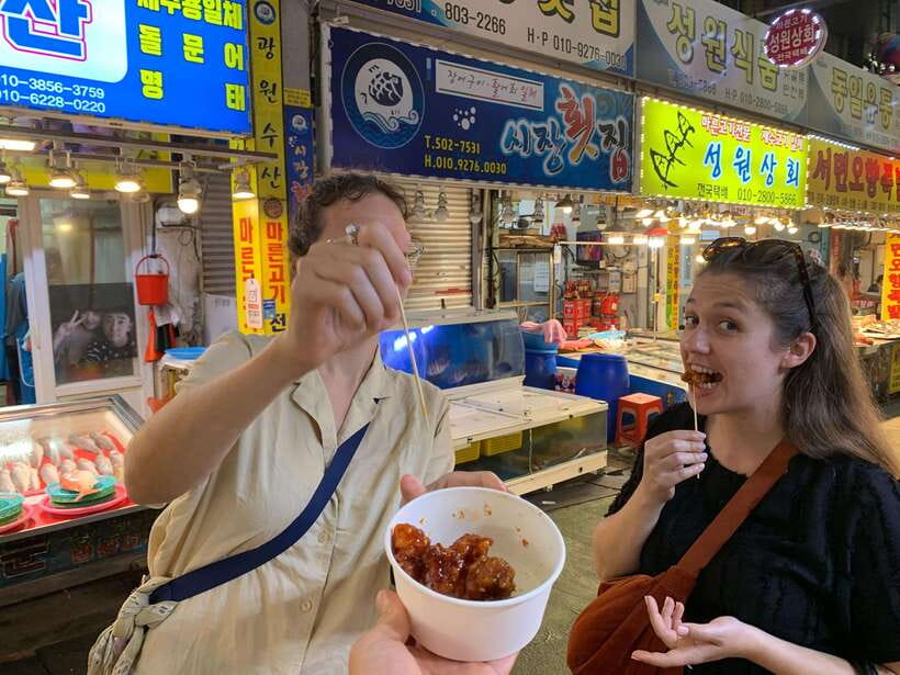 Busan: Food Market Tour, Smash Seafoods and Street Foods - Street Foods Around BIFF Square and Kkangtong Market