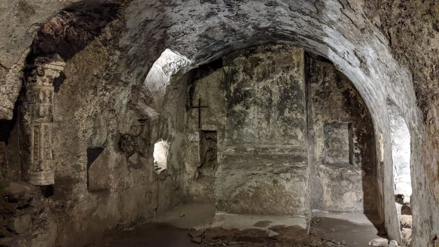 Catania: Underground and Street Food Walking Tour - The Amenano river and ancient thermal baths
