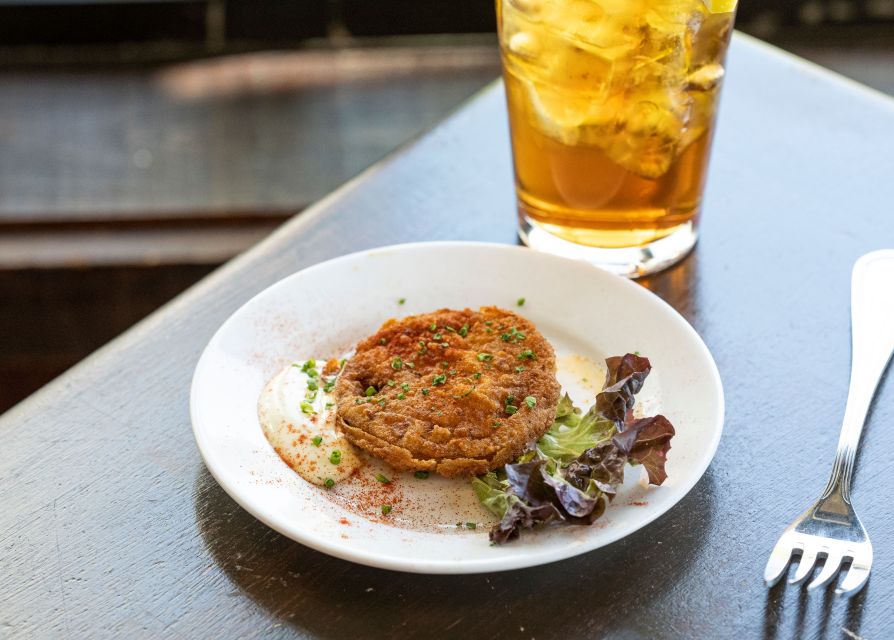 Charleston: Savor the Flavors Upper King Street Food Tour - Fried green tomatoes and pimento cheese