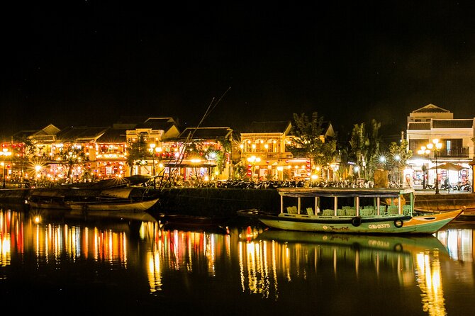 Coconut Basket boat, City tour, Boat ride, Night market from DN - Sunset drinks, lanterns, and the Hoai River