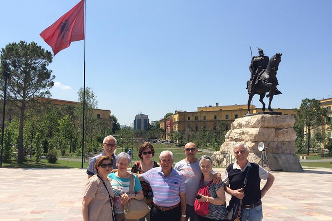Communist History Tour Tirana & Street Food - Mother Teresa Square adds a wider city view