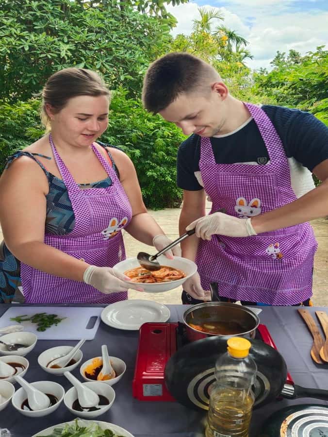 Dinner from cooking class & enjoy local night market - A 3 p.m. cooking class away from the resort crowds