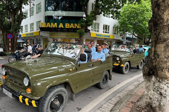 Hanoi Jeep Night Street Foodie Tour, Train Street and Egg Coffee - What the open-air Jeep adds