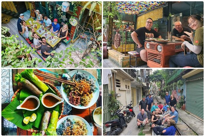 Hanoi Michelin Star Street Food Walking Tour & Train-Street - Walking through Bach Ma Temple and the Old Quarter lanes