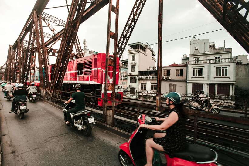 HANOI: MOTORBIKING TO TRAIN STREET & STREET FOOD TASTING - Why a Motorbike Makes Sense in Hanoi