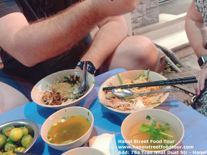 Hanoi: Old Quarter Street Food Walking Tour with 10 Tastings - The fruit dessert in a small alley