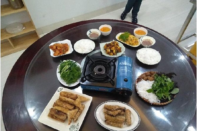 Hanoi Street Food Cooking Class - Miss Moon and the guide experience