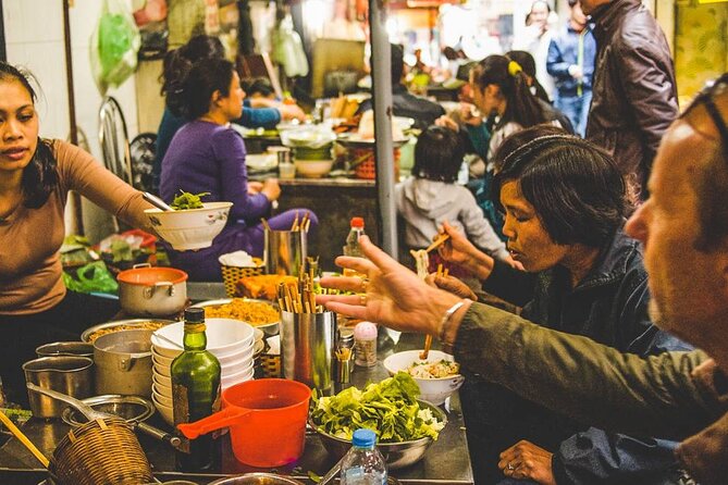 Hanoi Street Food Tour - Best Price - Pho, spring rolls, and crispy seafood pancakes
