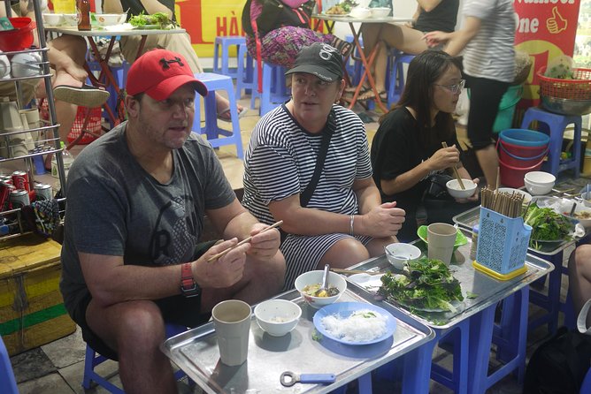 Hanoi street food tour small group tour - Grilled fish, dried beef salad, and the Obama dish