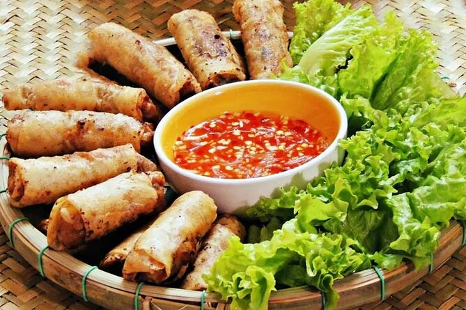 Hanoi Street Food Tour Taste 6 Local Dishes and Drinks - Banh ran and nem: a quick start with crunch