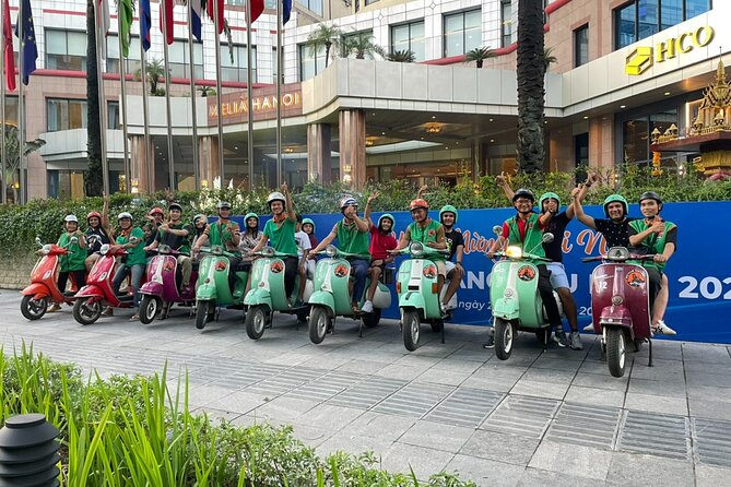 Hanoi Vespa After Dark Street Food Tour -Hidden Gem-Train Street - Food around Truc Bach Lake