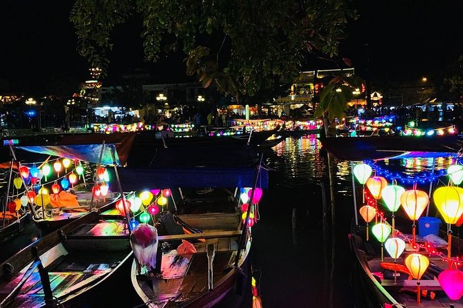 Hoi An Walking Tour with Night market, Colourful Lanterns,Boat Ride(PrivateTour) - Hoi An Night Market after dark