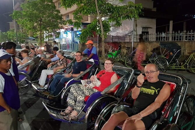 Hue Night Tour: Cyclo, Street Food & Folk Music on Perfume River - A 50-minute cyclo ride past Hue after dark