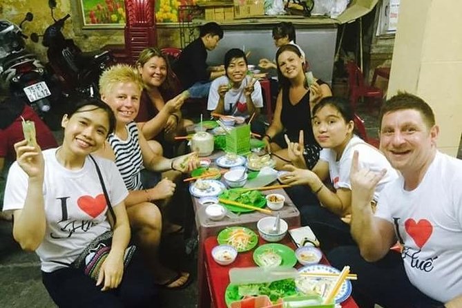 Hue Street Food Tour At Night By Scooter - Vietnamese barbecue and a local beer
