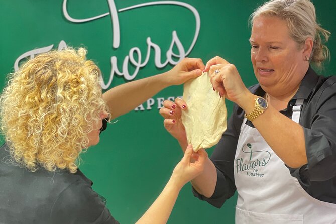 Hungarian Langos Making Class: The No. 1 Street Food in Hungary - The topping table: garlic, sour cream, cheese, and more