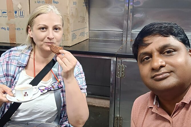 Hyderabad Street Food Experience with Local Expert - Biryani and chicken kebabs at Shadaab