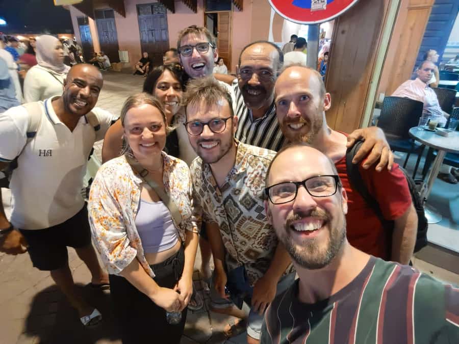 Marrakech Night Street Food Tour / Taste The Real Marrakech - Starting at Café de France after dark
