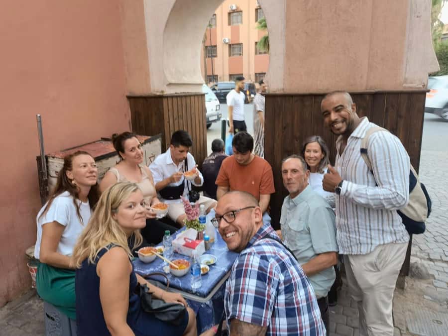 Marrakech Night Street Food Tour / Taste The Real Marrakech - The first tastes: msemen, harcha, and harira