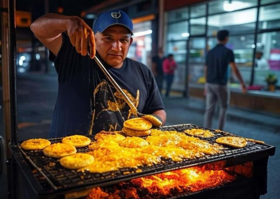 Medellin: tasting Street Food with Rooftops of El Poblado - Empanaditas El Poblado and the short neighborhood walks