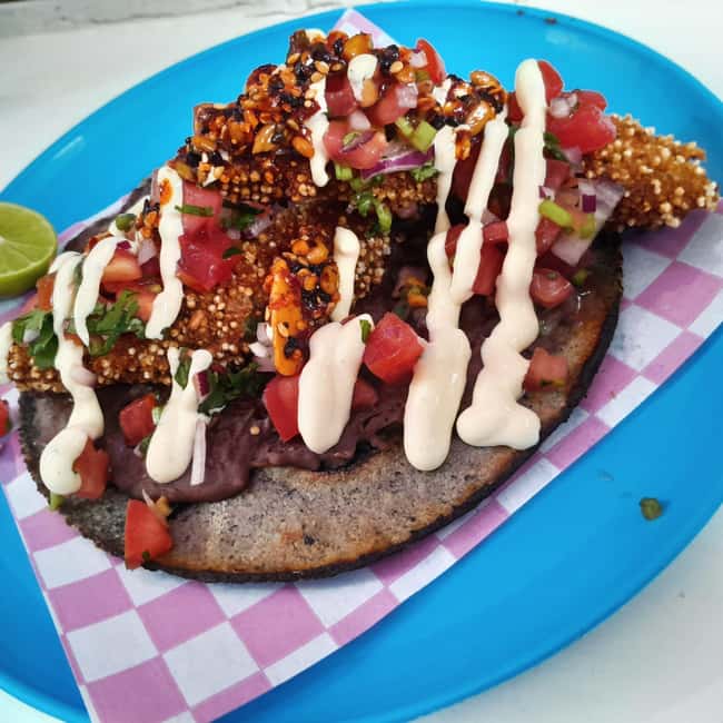 Mexico City: Vegan and Vegetarian Street Food Adventure - Riding public transportation along Paseo de la Reforma