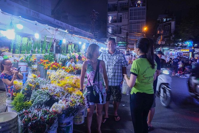 Morning Saigon Unseen+Street Food Tour with Ao Dai Riders Option - Ho Thi Ky Flower Market before the heat rises