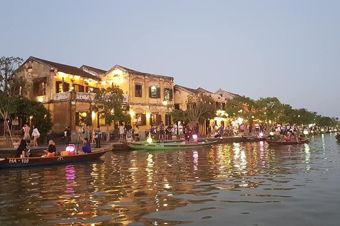 My Son Holyland , Marble Moutain,Hoi An Walking Tour with Night Market,Boat Ride - A Sampan Ride and Hoi An’s Lantern Hour