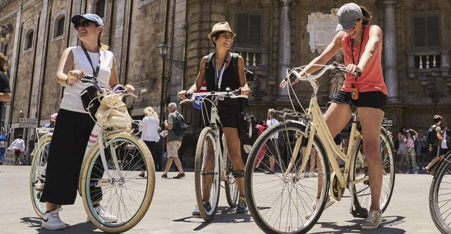 Palermo: Guided Bike Tour with Street Food Tasting - Piazza Bellini and Piazza Pretoria