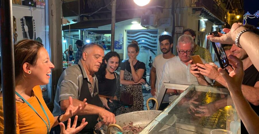 Palermo: Small Group Night Street Food Tour - Starting between the bronze lions at Teatro Massimo