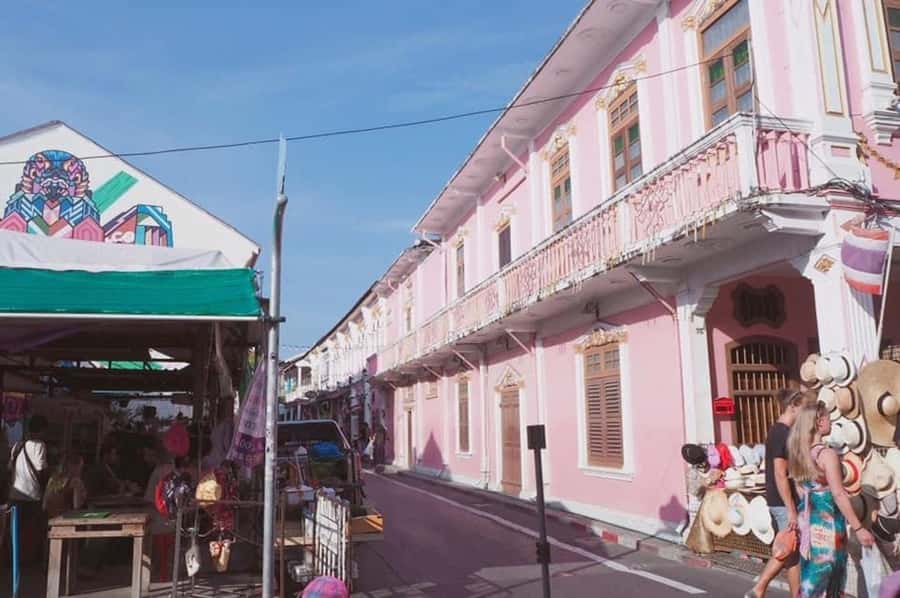Phuket: Old Town + ATV 30Min Zipline 15Pform + Night Market - Phuket Old Town’s colorful streets