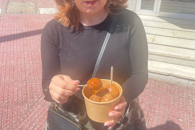 Piraeus Street Food Walking Tour - Olive oil, snacks, and the final sweet stop
