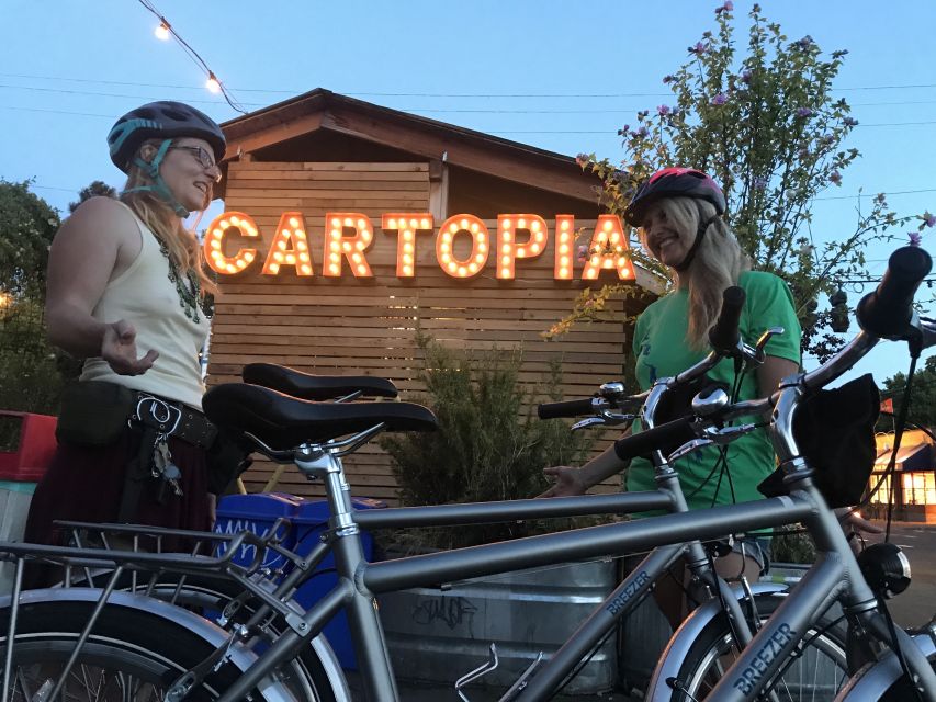 Portland: Food Carts of the Eastside Bike Tour - The final stop, optional treats, and downhill return