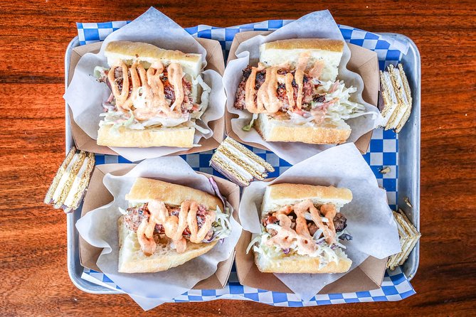 Portland Food Carts, Pods & Patios Tour - Hawthorne Asylum and four varied dishes