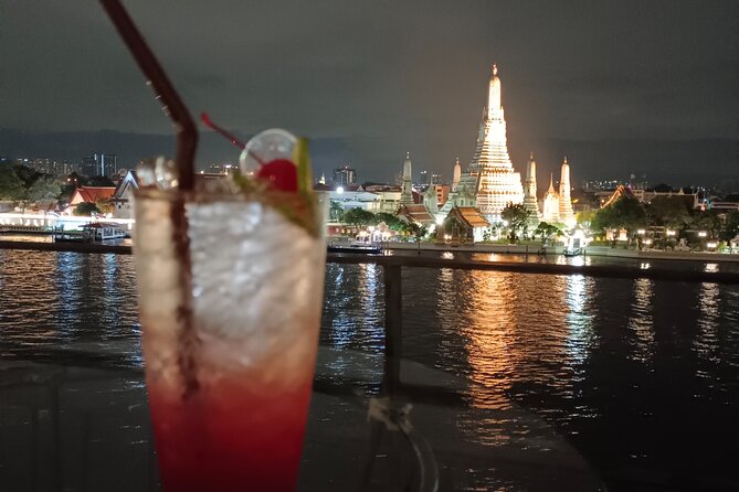 Private Tour : Bangkok Night Private Tuk Tuk Tour and Street food - The riverfront rooftop finish