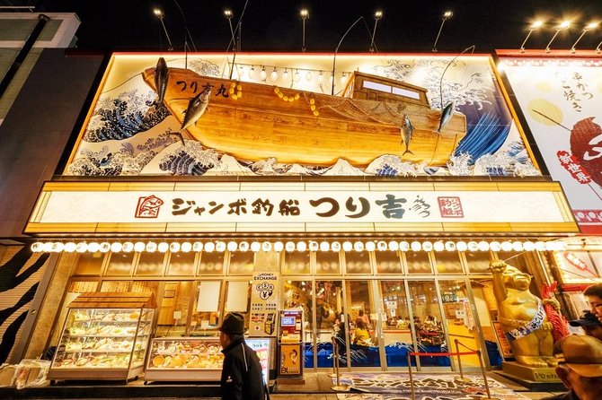 Retro Osaka Street Food Tour: Shinsekai - Isshin-ji, Tower Knife Osaka, and Kuromon Ichiba Market