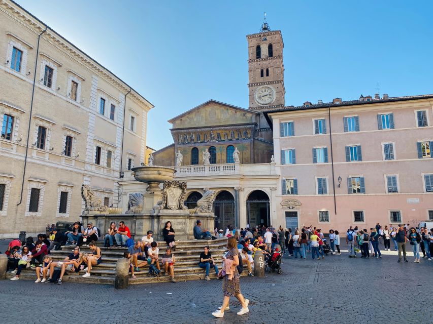 Rome: Trastevere Quarter Street Food Tour with Sightseeing - Santa Maria in Trastevere, one of Rome’s oldest churches