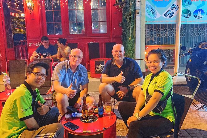 Saigon Night Craft Beer and Street Food By Scooter and motorbike - Ho Thi Ky Flower Market after dark