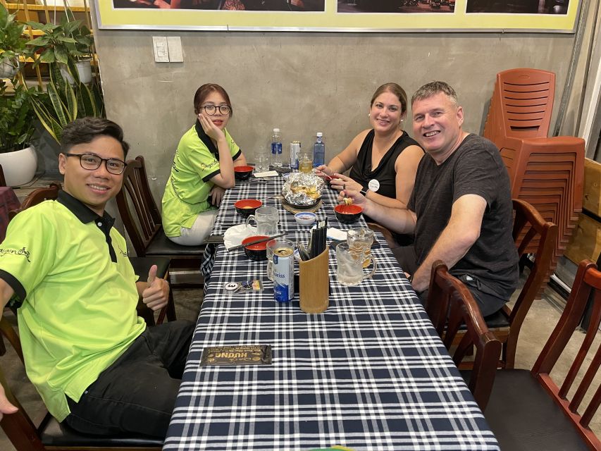Saigon: Night Craft Beer And Street Food Tour By Vespa - Grilled rice paper and meat skewers