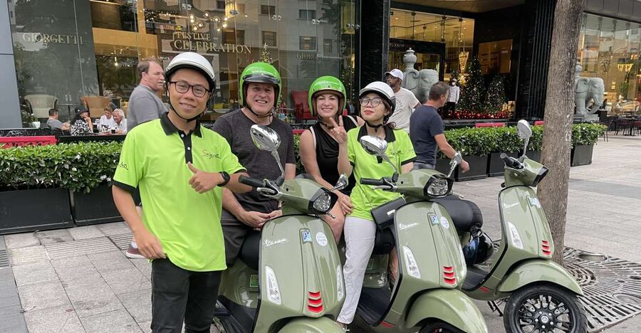 Saigon: Night Craft Beer And Street Food Tour By Vespa - The rooftop start gives you Saigon from above