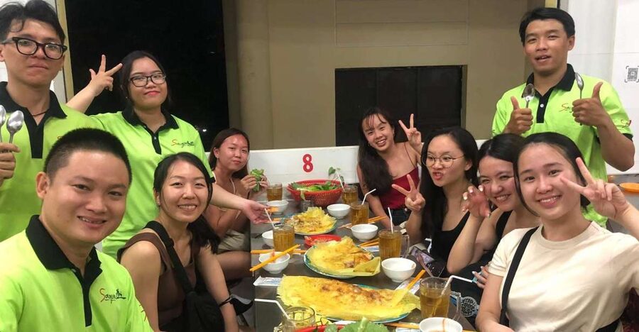 Saigon: Night Sightseeing And Street Food Tour By Vespa - Grilled pork vermicelli starts the evening