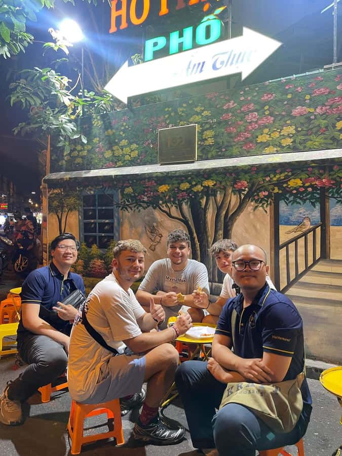 Saigon: Street Food Discovery & Local Culinary Journey - The final stop: caramel custard and skyline views